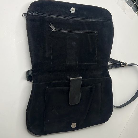 Leather Vintage Intrecciato Shoulder Bag - Made in Italy - Picture 6 of 12